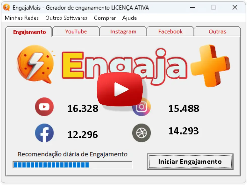EngajaMais para Redes Sociais